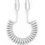 Cable espiral USB-C 4smarts 100W Blanco (4S541600)