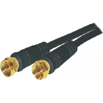Cable coaxial S/CONN 80092-G-128CP-S 1,5 m tipo F negro
