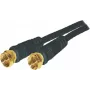 Cable coaxial S/CONN 80092-G-128CP-S 1,5 m tipo F negro