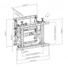 Soporte de pared para TV SBOX LVW13-46T para televisores de 45–70