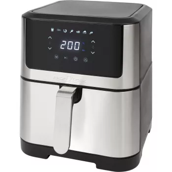 ProfiCook PC-FR 1269 H freidora, individual, 8 l, de pie, 1800 W, freidora de aire, negro, acero inoxidable