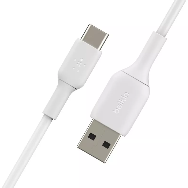 Cable USB Belkin CAB001BT3MWH 3 m USB-A USB-C blanco