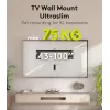 Soporte de pared fijo para TV WENTRONIC Goobay Ultraslim 70822 XL Negro para pantallas planas