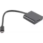 Adaptador de cable de vídeo S/CONN 14-05001 0,2 m USB Type-C a HDMI Type-A negro