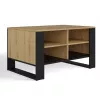 Mesa de centro top e shop Topeshop STOLIK KAWOWY ŁAWA MODERN 4P Roble Artisan Czern