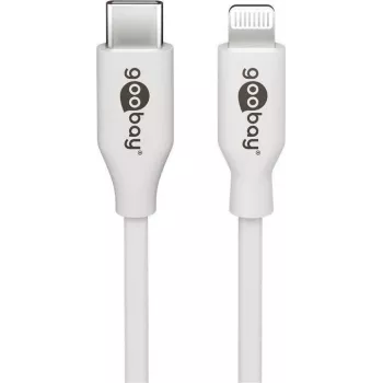 Goobay | Cable de carga y sincronización Lightning - USB-C | USB-C macho a Apple Lightning macho (8 pines) | USB-C macho