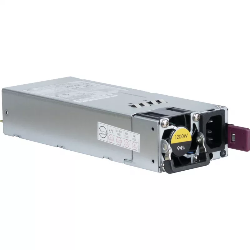 Fuente de alimentación INTER-TECH R2A-DV1200-N 1200 W 2U, 80 PLUS Platinum, 100–240 V, 50–60 Hz, gris