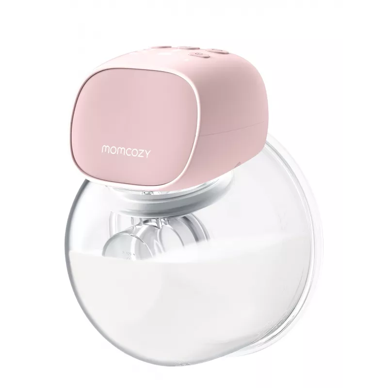 Momcozy S9 Pro sacaleches eléctrico doble rosa, 180 ml