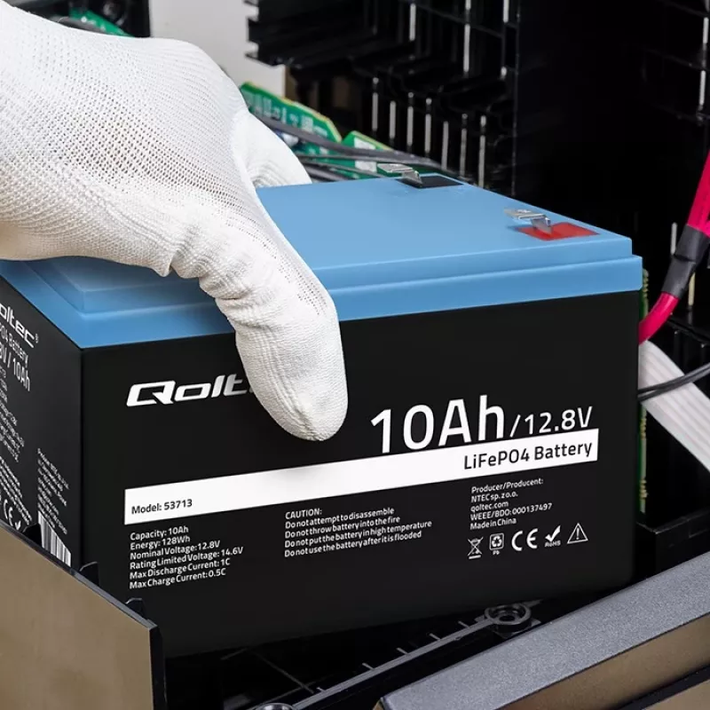 Batería LiFePO4 QOLTEC 10Ah 12,8V 128Wh con BMS integrado
