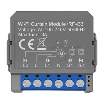 Módulo de cortina inteligente Avatto CSM16-RF-1 con control Wi‑Fi y RF