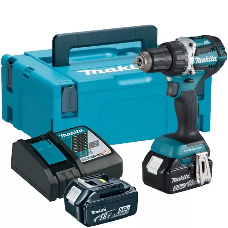 Destornillador MAKITA 18V DDF484RTJ 54/30Nm 2x5,0Ah