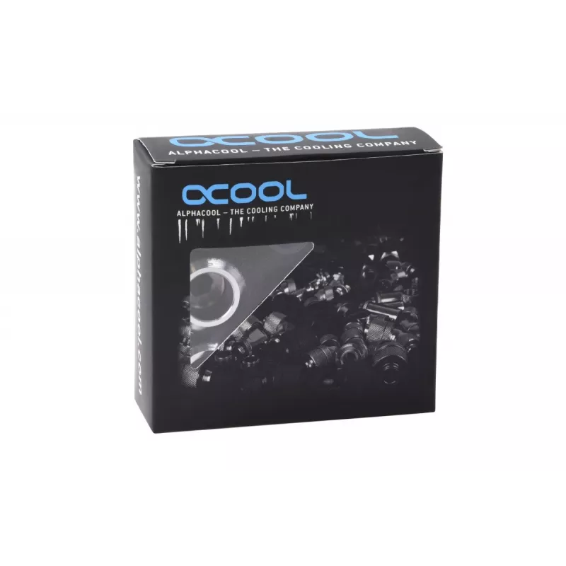 Kit de racores Alphacool 17474 — conectores de latón cromado, Ø 22 mm, altura 20 mm