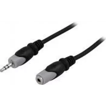 Cable de audio Deltaco MM-164 15 m 3,5 mm negro gris