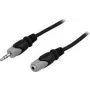Cable de audio Deltaco MM-164 15 m 3,5 mm negro gris