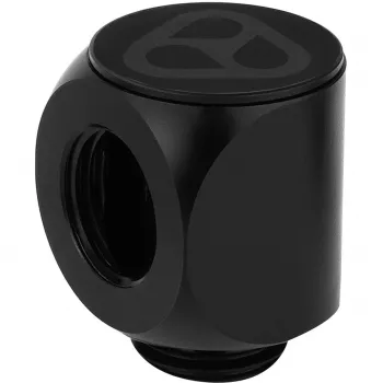 Thermal Grizzly DeltaMate Rotary 90° – conector de refrigeración líquida, negro, 1 ud. (TG-DM-FIT-0003)