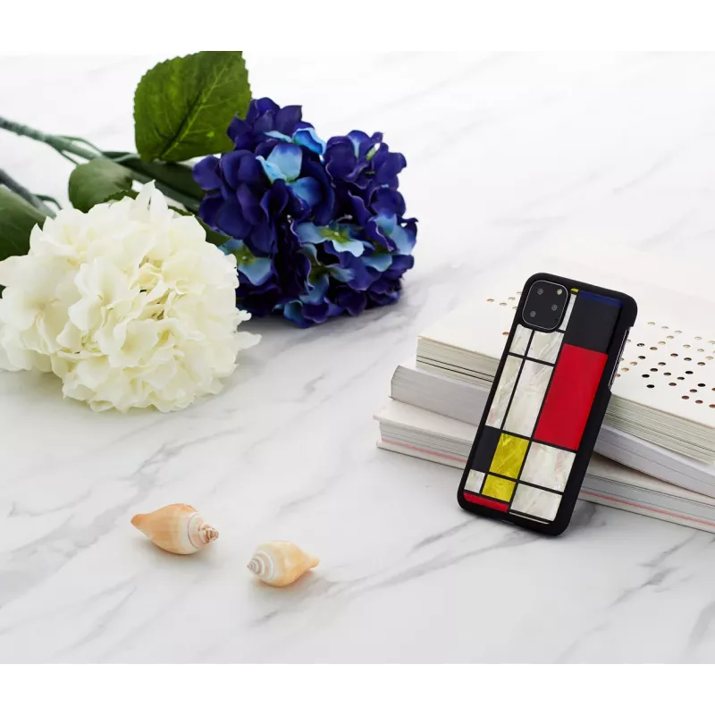 Funda para smartphone iKins para iPhone 11 Pro Max – Mondrian negro funda protectora