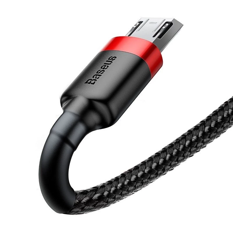 Cable Micro-USB Baseus Cafule 1,5A 2m (rojo y negro)