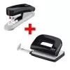 Set de perforadora y grapadora NOVUS E210 perforadora y E15 grapadora, negro