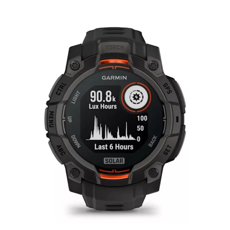 Garmin Instinct® 3 – 45 mm, reloj solar Negro