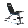 Banco de entrenamiento ajustable Rebel RBA-2003 con sujeción para piernas y bandas de resistencia