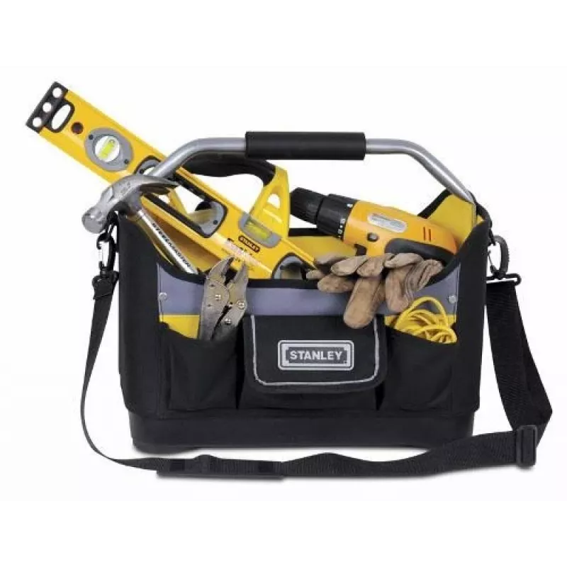 Stanley 1-96-182 estuche para herramientas, nailon, negro/amarillo