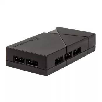 Controlador de ventiladores SilverStone LSB01 – control manual de 3 canales, negro, carcasa de plástico, 46×19 mm