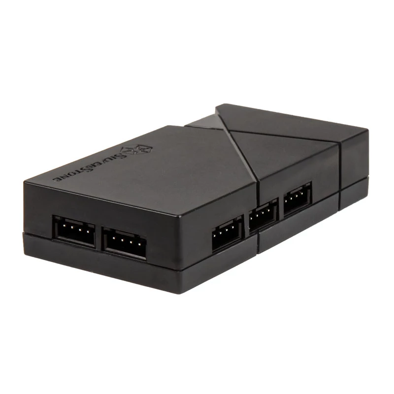SilverStone SST-LSB01 concentrador LED RGB con 2 tiras LED, negro