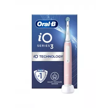 Cepillo de dientes eléctrico Oral-B iO3 Serie recargable para adultos número de cabezales incluidos 1 Blush Pink número de modos de cepillado 3