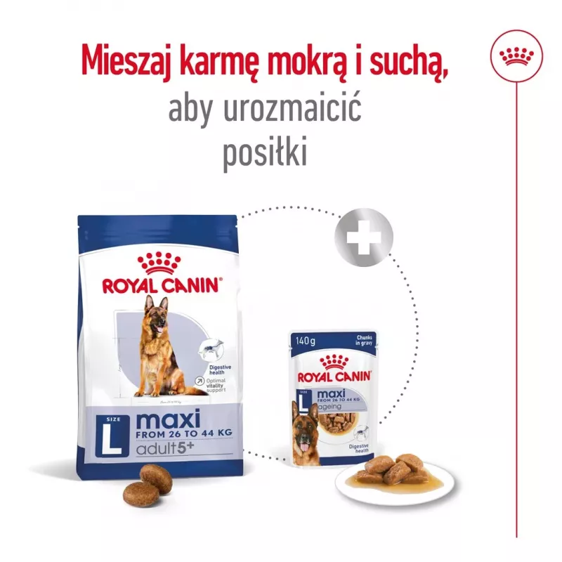 Royal Canin Maxi Adult 5+ pienso seco para perros, 15 kg