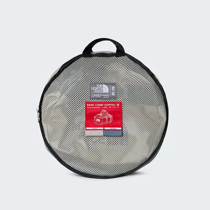 Bolsa de viaje The North Face Base Camp Duffel M - stone slab/granite Gris