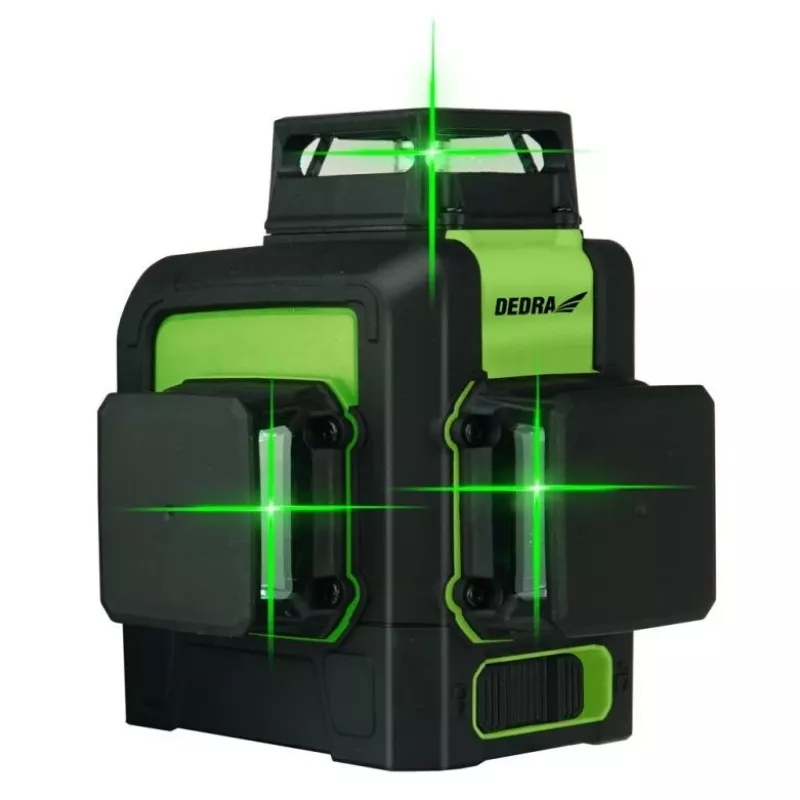 Nivel láser Dedra MC0904 Verde — 30 m de alcance, haz verde, diseño compacto
