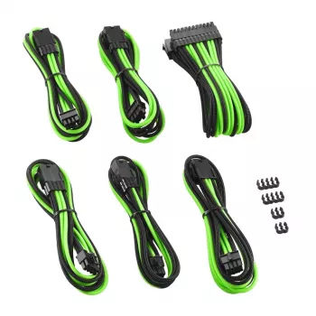Cable de alimentación interno CableMod CM-PCAB-BKIT-NKKLG-3PK-R negro verde