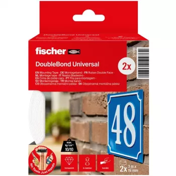 GOW Cinta de montaje multipack, 2 rollos, cinta adhesiva transparente, 3 m x 19 mm