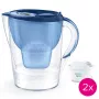 Jarra filtrante BRITA Marella XL con 2 cartuchos de repuesto MAXTRA PRO azules