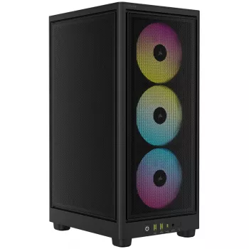 Corsair RGB AIRFLOW Caja de PC 2000D Negro Mini-ITX incluye fuente de alimentación No SFX