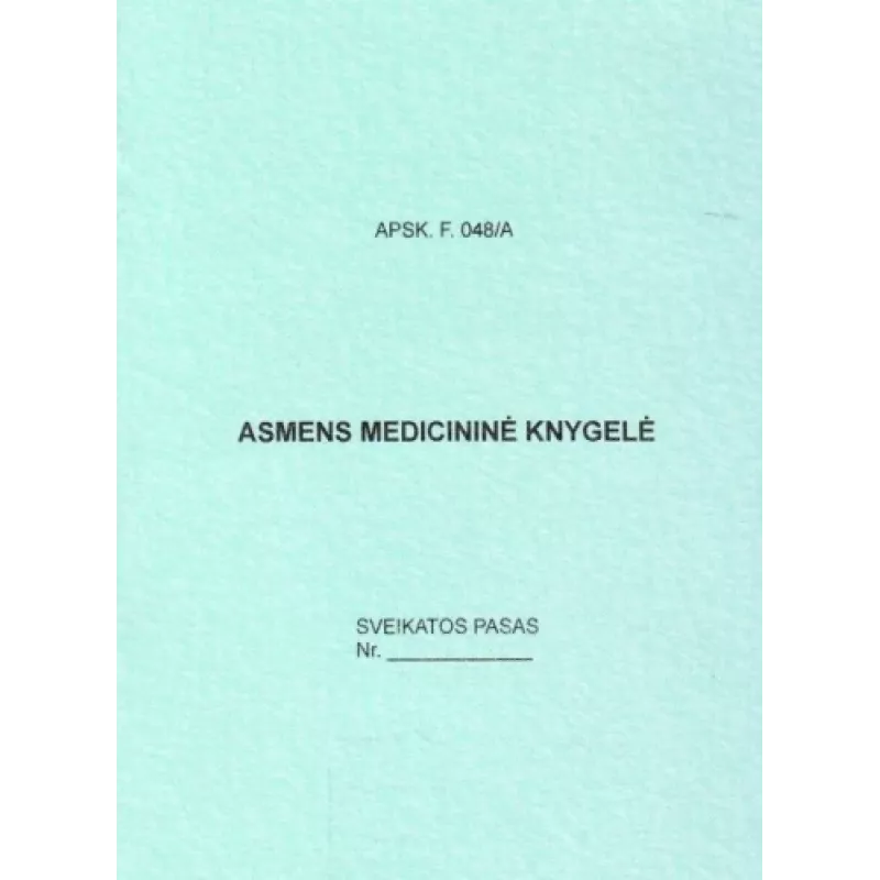 Tarjeta de salud personal, A6