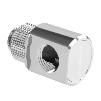 Adaptador giratorio 90° Barrow G1/4 macho a G1/4 hembra, plata, modelo FBWT90-MR s
