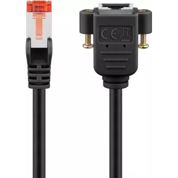 Goobay Cable alargador CAT 6, S/FTP (PiMF), negro (65639)