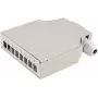 Caja de distribución de fibra óptica ShiverPeaks 07-65011 — 8 puertos metal carril DIN, gris