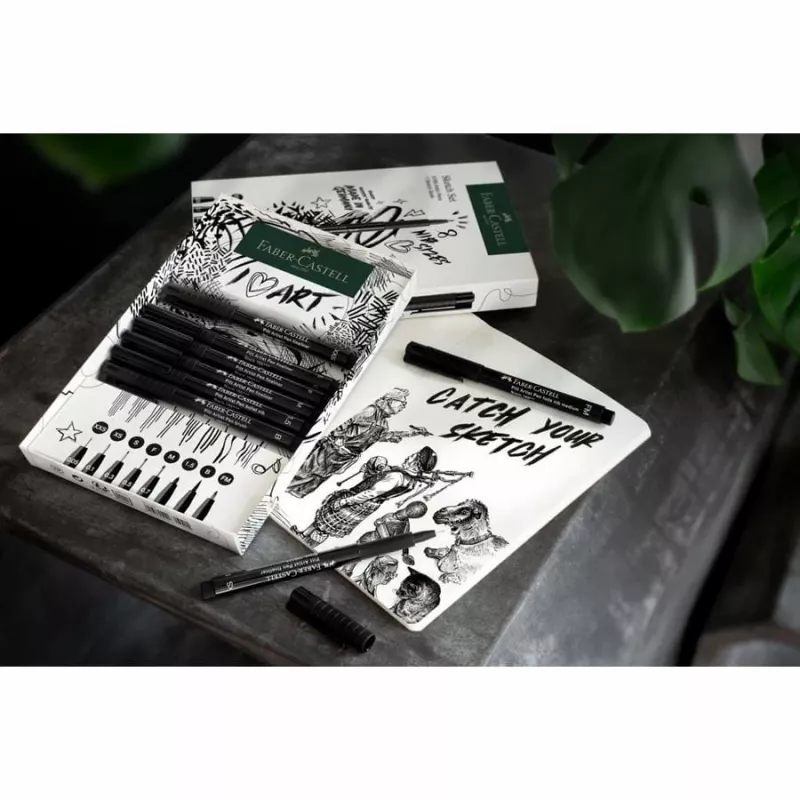 Rotulador Faber-Castell 267102 Multi negro 8 uds. punta redonda