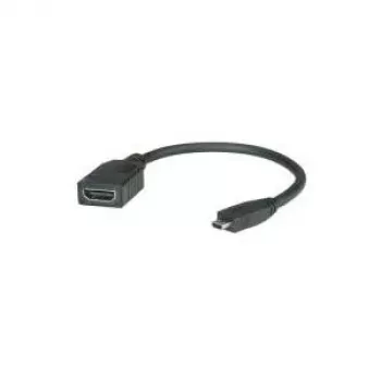 ROLINE Cable HDMI High Speed con Ethernet, HDMI BU - Micro HDMI ST 0,15m (11.04.5584)