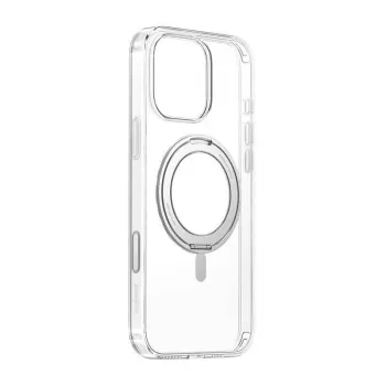 Funda magnética Baseus SkyRing 360° para iPhone 16 Pro – transparente, anillo magnético 360°