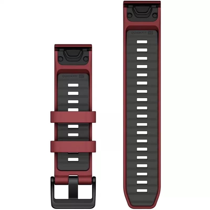 Correa Garmin QuickFit 010-13392-06 Graphite Roja