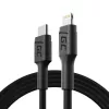Green Cell PowerStream KABGC07 cable USB-C a Lightning, 1 m, PD, Apple MFi, negro