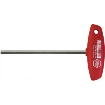 Wiha 00913 llave Allen con mango en T, niquelada, 4 x 150 mm