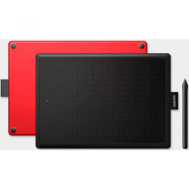 Wacom One by Medium tableta gráfica negra, rojo 2540 lpi 216 x 135 mm USB