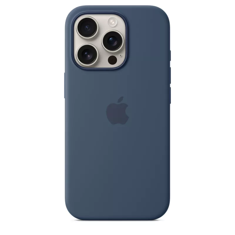 Funda de silicona con MagSafe para iPhone 16 Pro - Denim