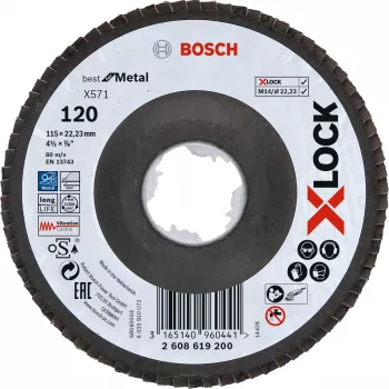 Disco de amolar Bosch X-LOCK X571 BEST FOR METAL