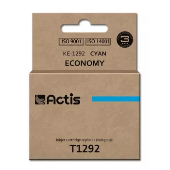 Tóner ACTIS KE-1292 cian compatible con Epson, a base de colorante 15 ml, rendimiento estándar, pack individual