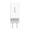 SAVIO LA-07 Fuente de alimentación GaN 65W, USB, QC4.0+, PD 3.0, Blanca